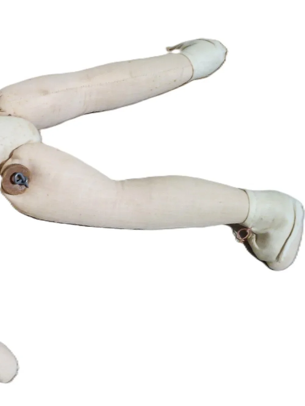 Vintage doll with mohair and plastic face
